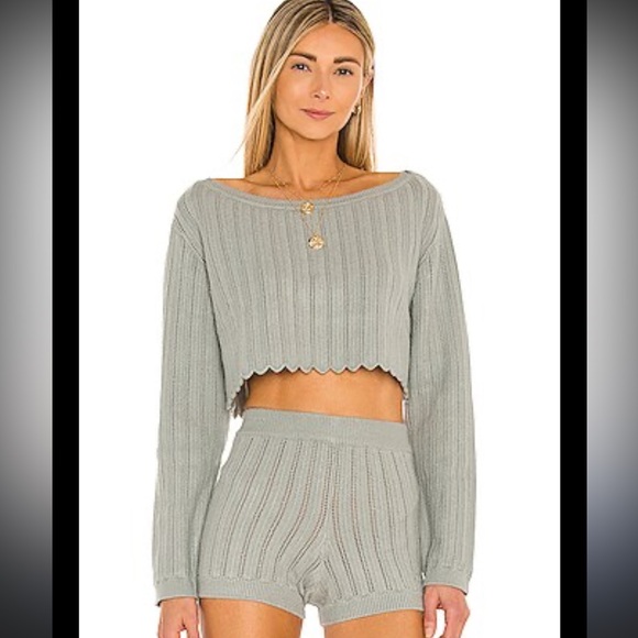 TULAROSA Sicily Sweater set in Sage - Picture 1 of 7